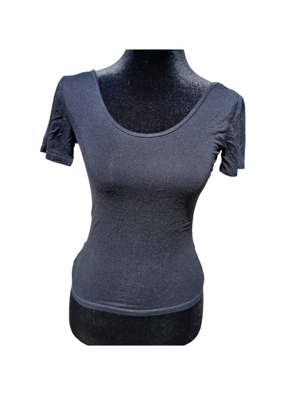 Aeropostale Classic Black Fitted Top Small